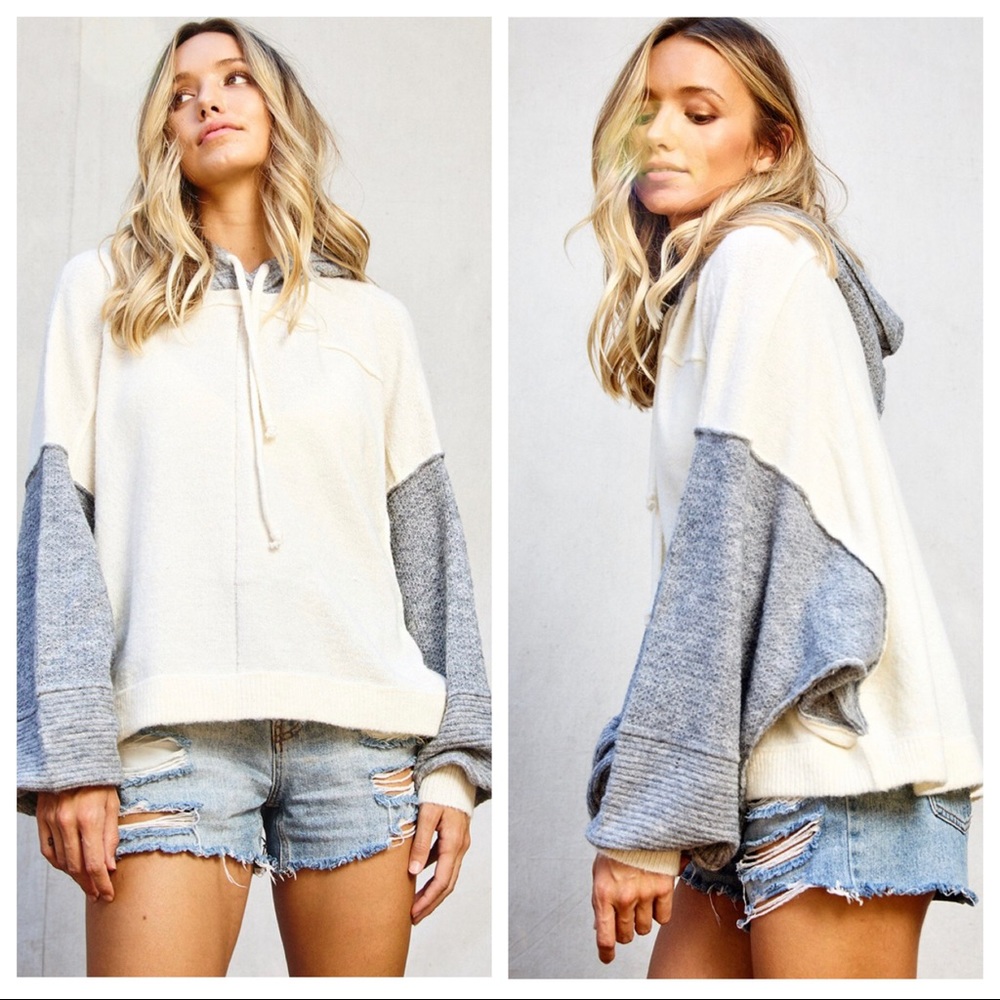 ✨LAST ONE✨Colorblock sweater/sweatshirt hoodie - Picture 2 of 8